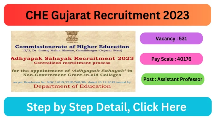 CHE Gujarat Recruitment 2023